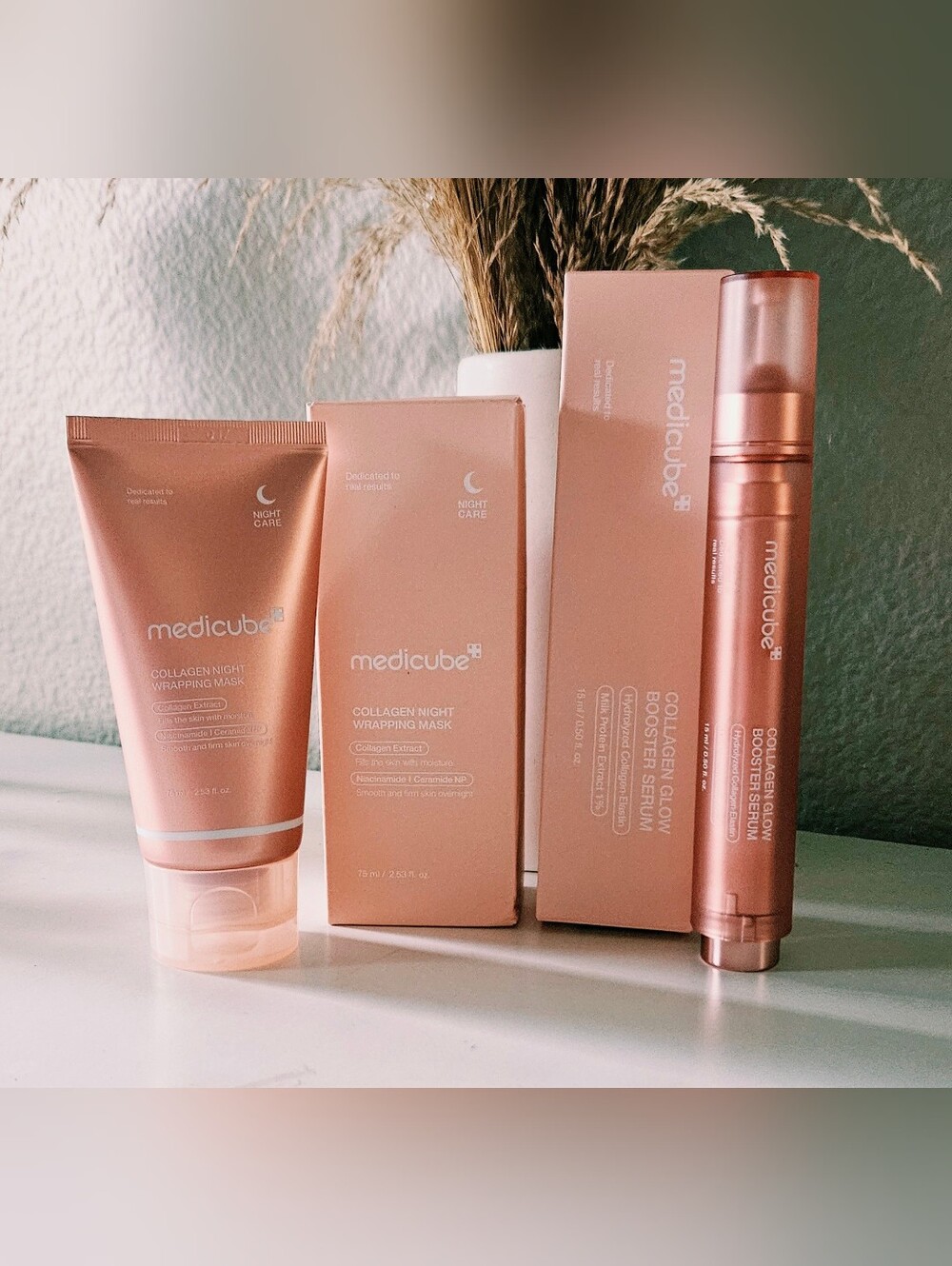 Medicube Collagen Night Wrapping Mask & Collagen Glow Booster Serum